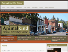 Tablet Screenshot of animalkindvet.com